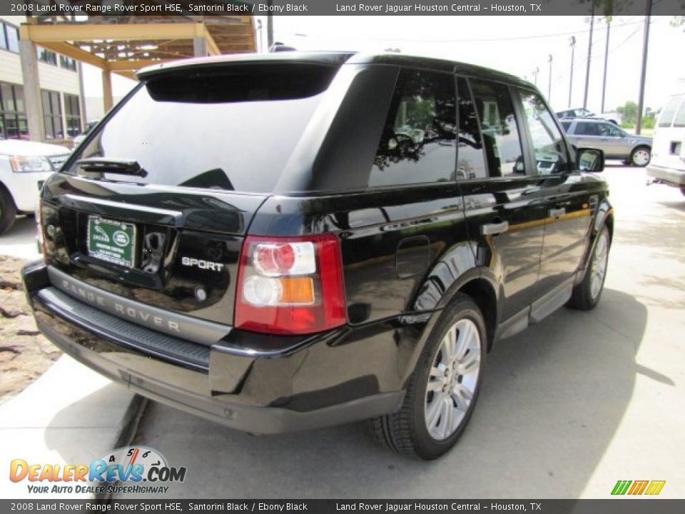 2008 Land Rover Range Rover Sport HSE Santorini Black / Ebony Black Photo #10