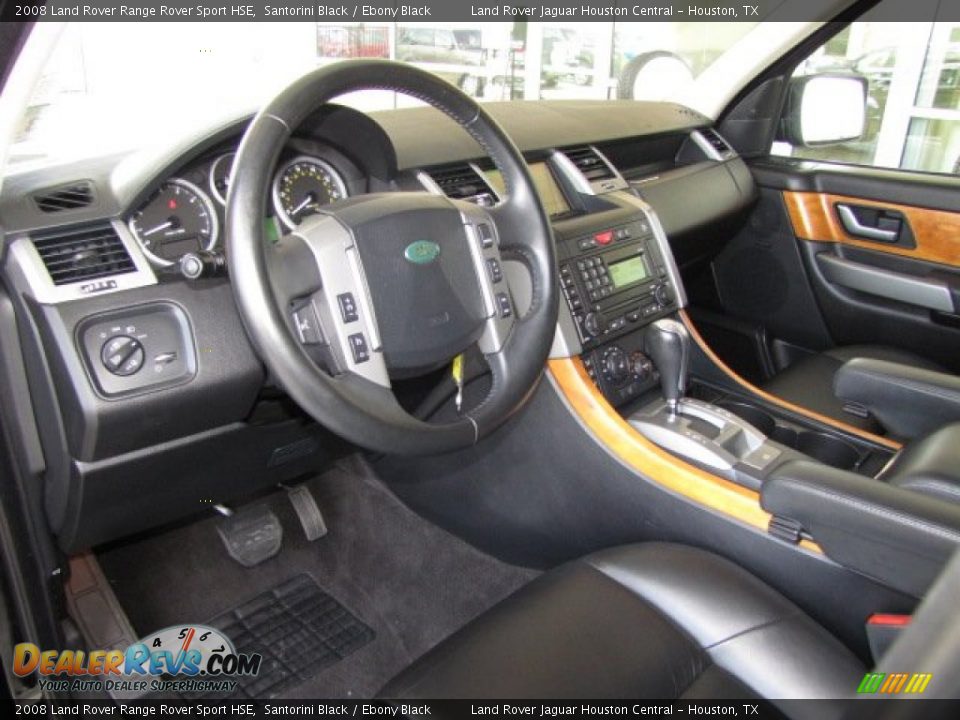 2008 Land Rover Range Rover Sport HSE Santorini Black / Ebony Black Photo #12