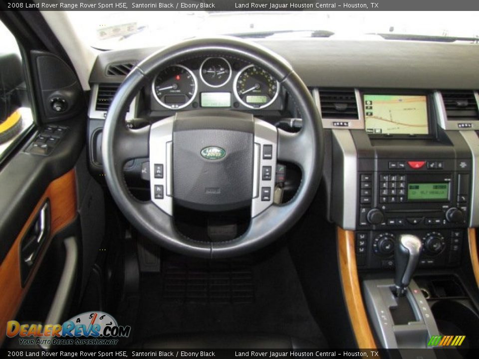 2008 Land Rover Range Rover Sport HSE Santorini Black / Ebony Black Photo #13