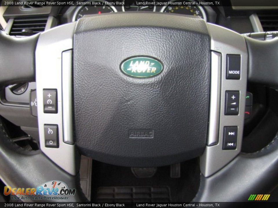 2008 Land Rover Range Rover Sport HSE Santorini Black / Ebony Black Photo #14