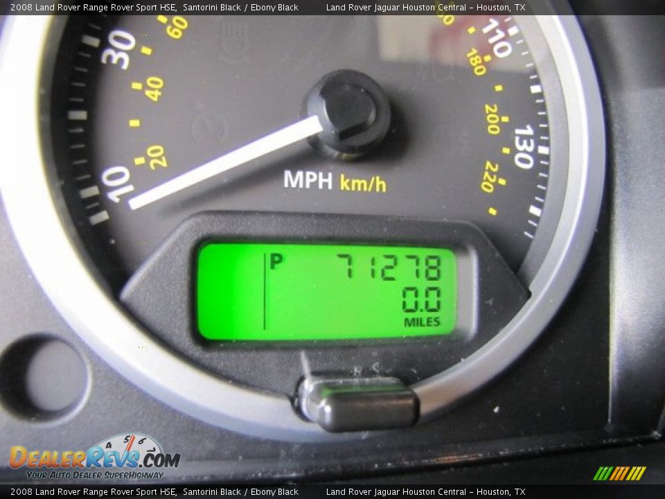2008 Land Rover Range Rover Sport HSE Santorini Black / Ebony Black Photo #16