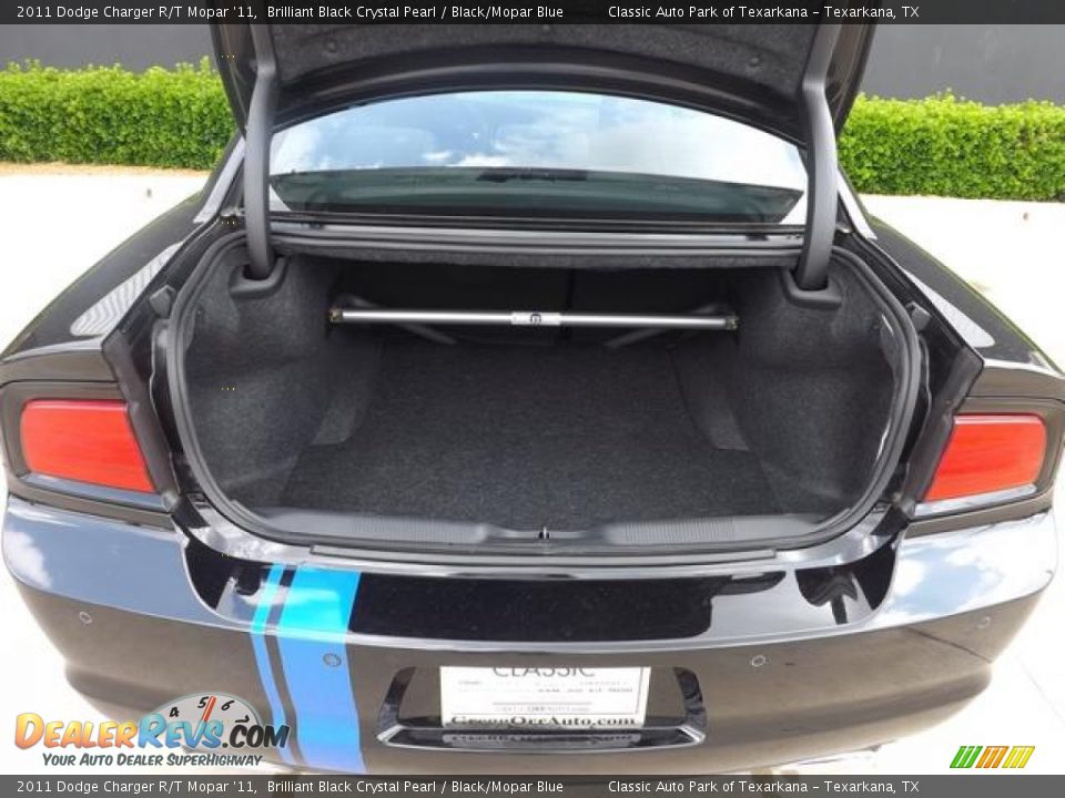 2011 Dodge Charger R/T Mopar '11 Brilliant Black Crystal Pearl / Black/Mopar Blue Photo #11