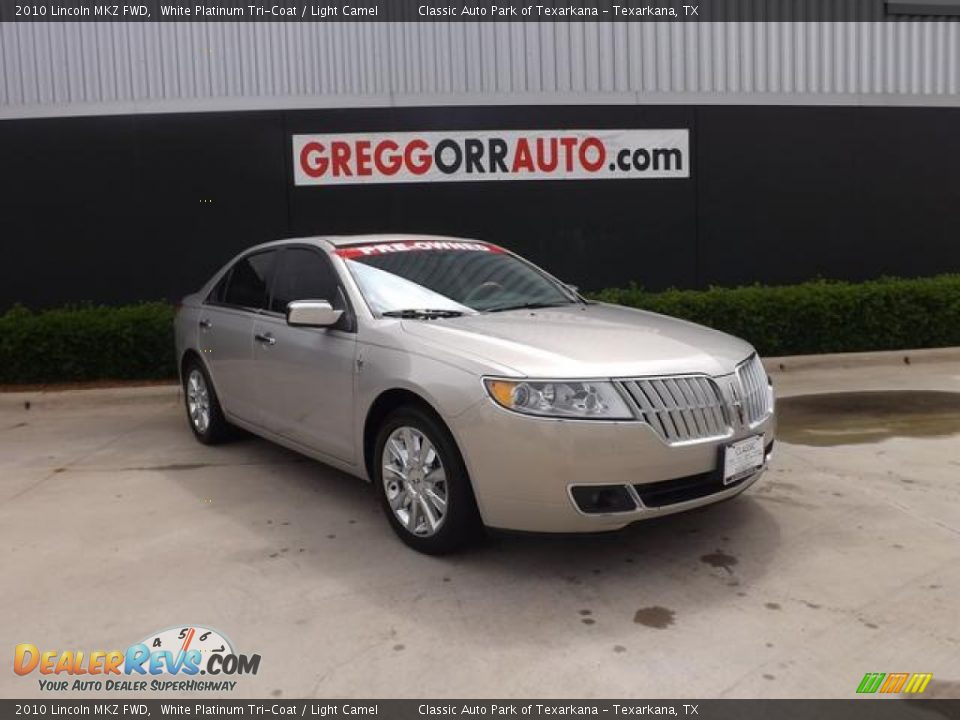 2010 Lincoln MKZ FWD White Platinum Tri-Coat / Light Camel Photo #1