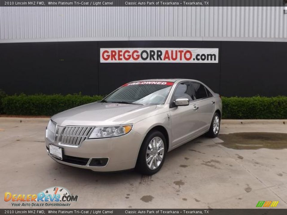 2010 Lincoln MKZ FWD White Platinum Tri-Coat / Light Camel Photo #2