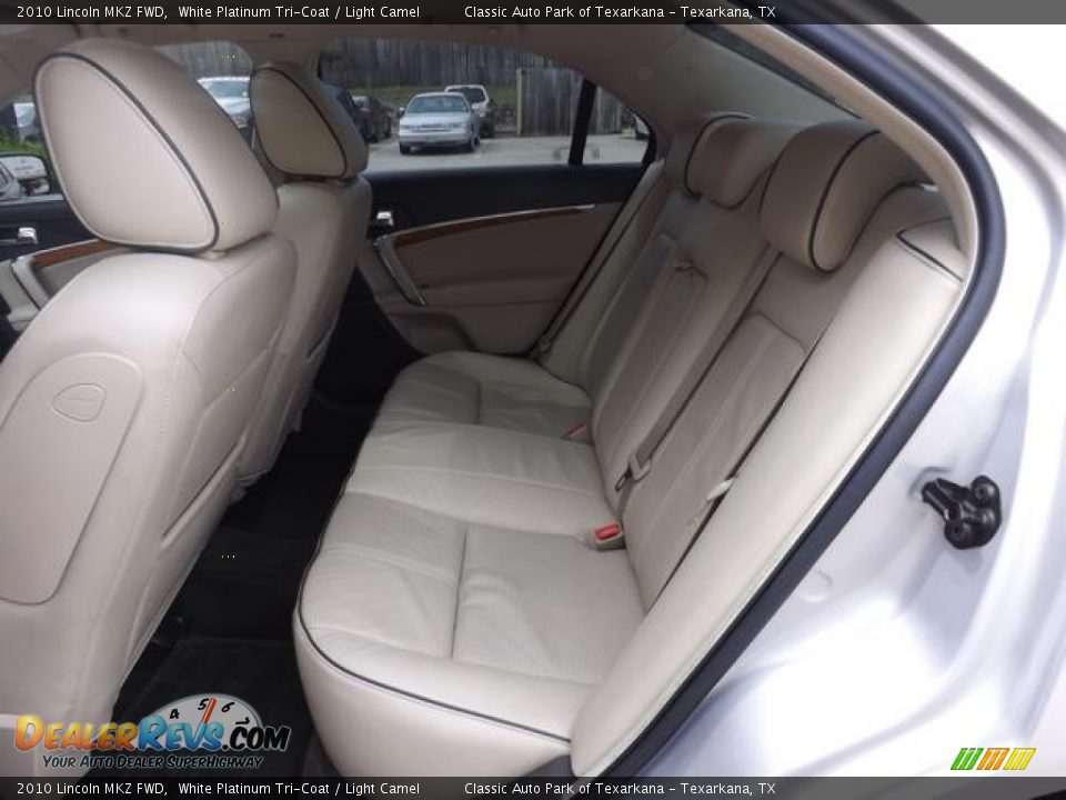2010 Lincoln MKZ FWD White Platinum Tri-Coat / Light Camel Photo #29
