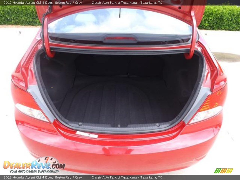 2012 Hyundai Accent GLS 4 Door Boston Red / Gray Photo #11