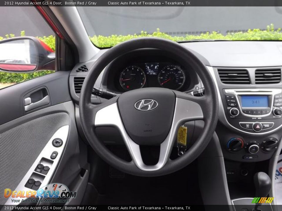 2012 Hyundai Accent GLS 4 Door Boston Red / Gray Photo #18