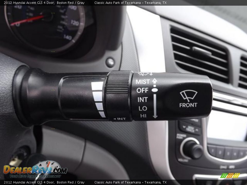 2012 Hyundai Accent GLS 4 Door Boston Red / Gray Photo #19