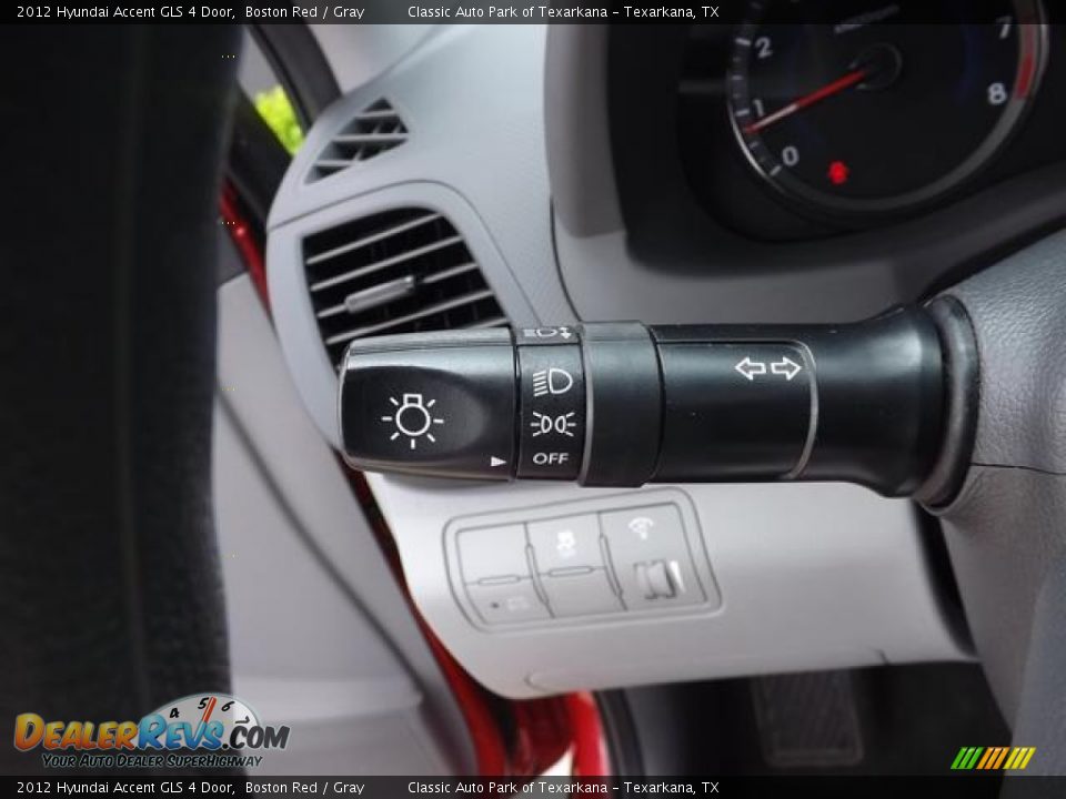 2012 Hyundai Accent GLS 4 Door Boston Red / Gray Photo #20