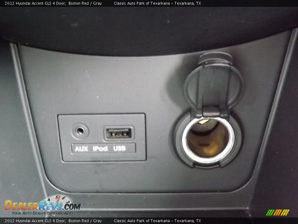 2012 Hyundai Accent GLS 4 Door Boston Red / Gray Photo #23