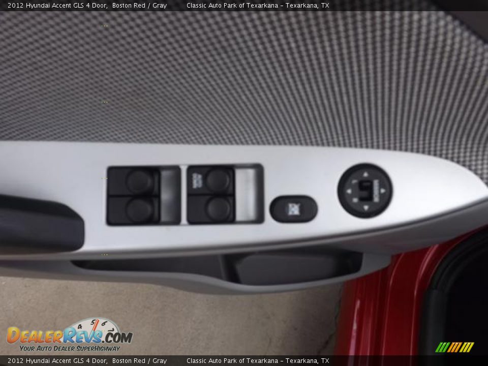 2012 Hyundai Accent GLS 4 Door Boston Red / Gray Photo #27