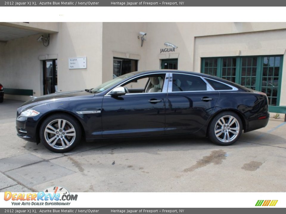 2012 Jaguar XJ XJ Azurite Blue Metallic / Ivory/Oyster Photo #3