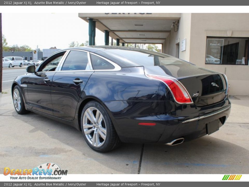 2012 Jaguar XJ XJ Azurite Blue Metallic / Ivory/Oyster Photo #4