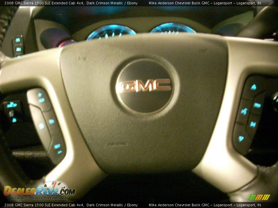 2008 GMC Sierra 1500 SLE Extended Cab 4x4 Dark Crimson Metallic / Ebony Photo #4