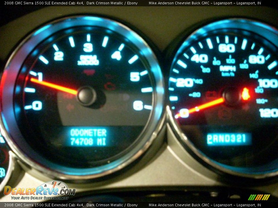 2008 GMC Sierra 1500 SLE Extended Cab 4x4 Dark Crimson Metallic / Ebony Photo #5