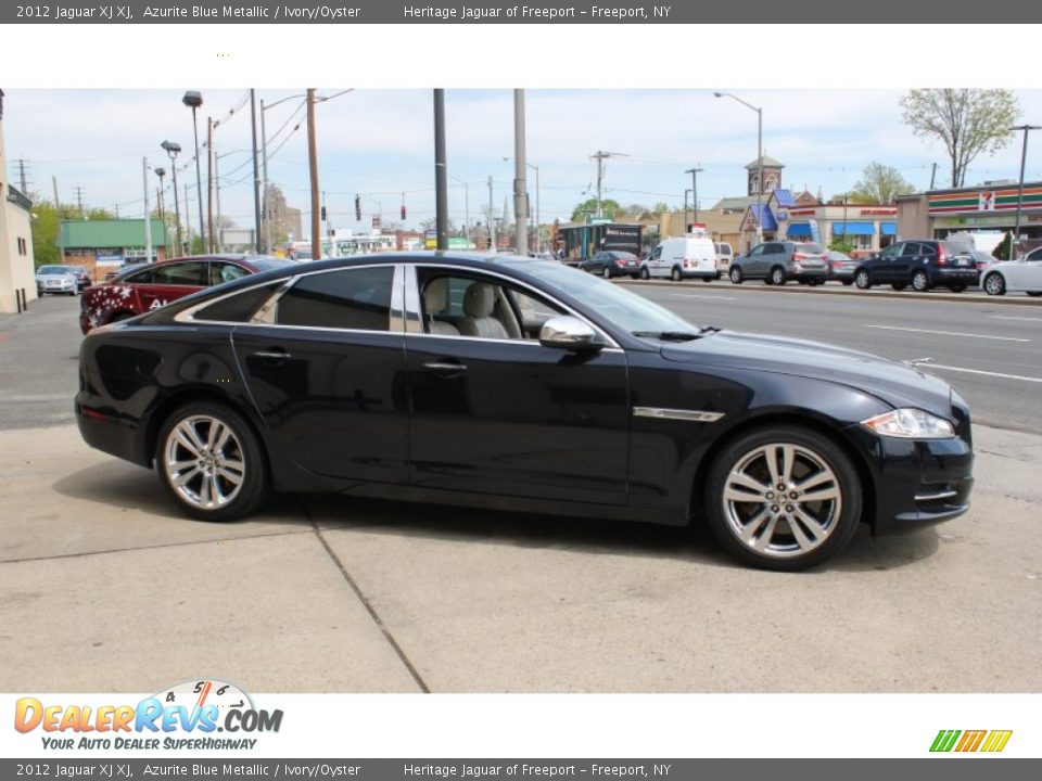 2012 Jaguar XJ XJ Azurite Blue Metallic / Ivory/Oyster Photo #8