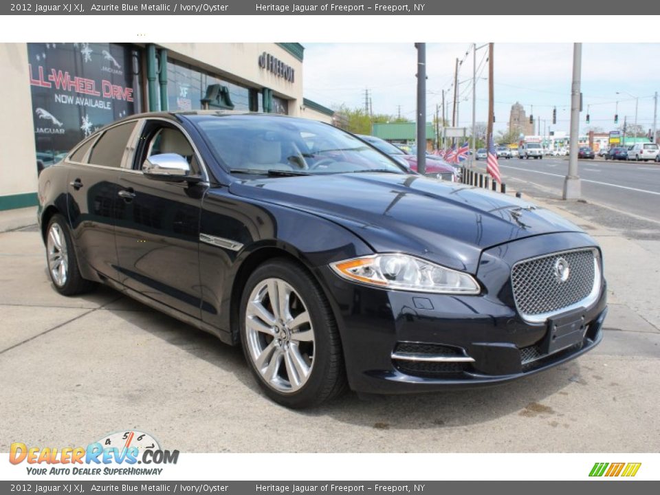 2012 Jaguar XJ XJ Azurite Blue Metallic / Ivory/Oyster Photo #9