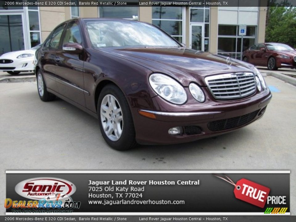 2006 Mercedes-Benz E 320 CDI Sedan Barolo Red Metallic / Stone Photo #1