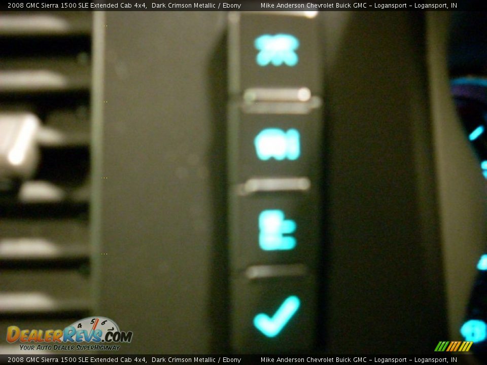 2008 GMC Sierra 1500 SLE Extended Cab 4x4 Dark Crimson Metallic / Ebony Photo #8