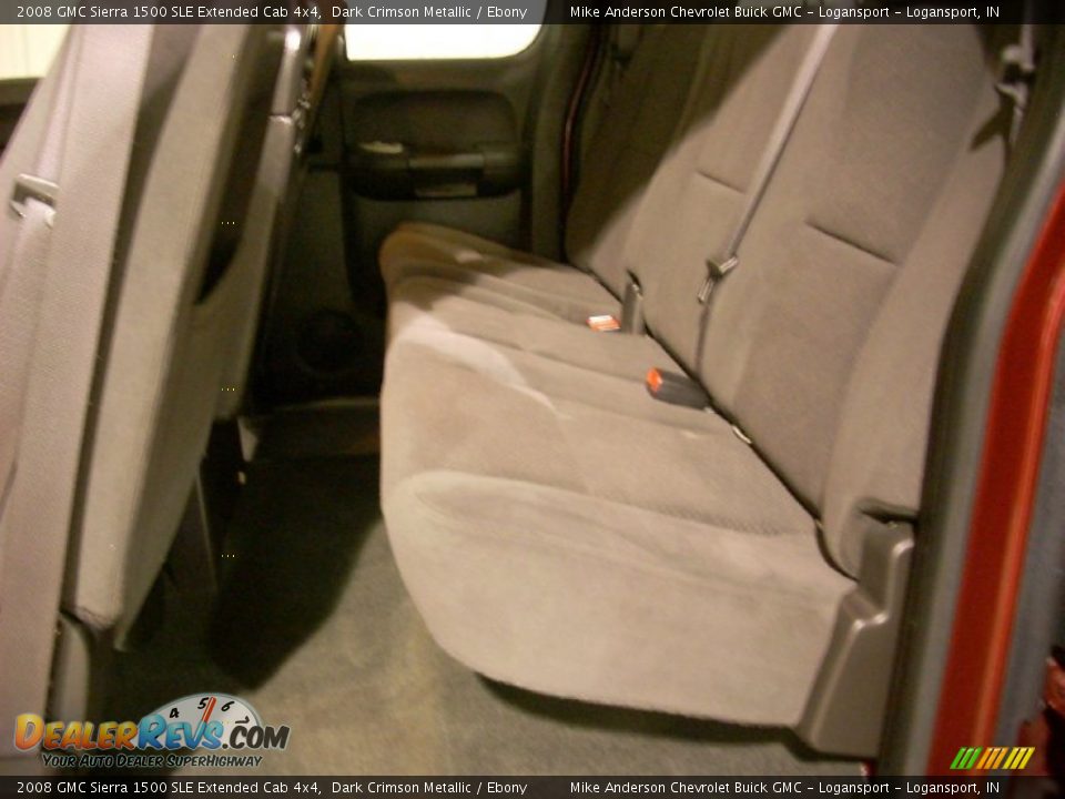 2008 GMC Sierra 1500 SLE Extended Cab 4x4 Dark Crimson Metallic / Ebony Photo #9