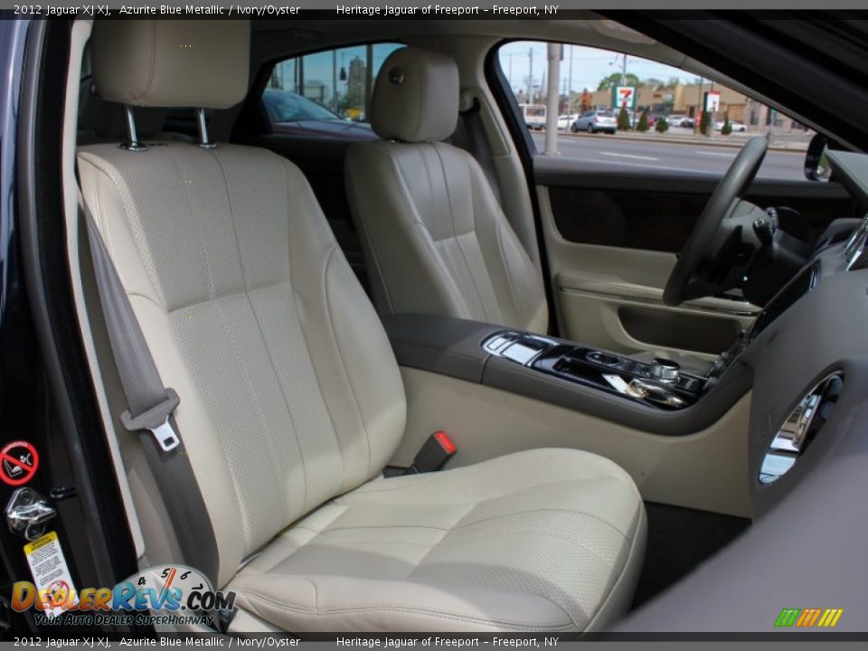2012 Jaguar XJ XJ Azurite Blue Metallic / Ivory/Oyster Photo #11