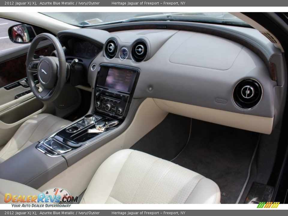 2012 Jaguar XJ XJ Azurite Blue Metallic / Ivory/Oyster Photo #12