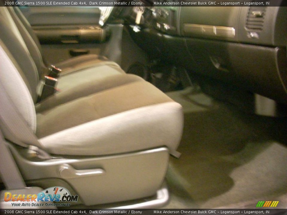 2008 GMC Sierra 1500 SLE Extended Cab 4x4 Dark Crimson Metallic / Ebony Photo #12