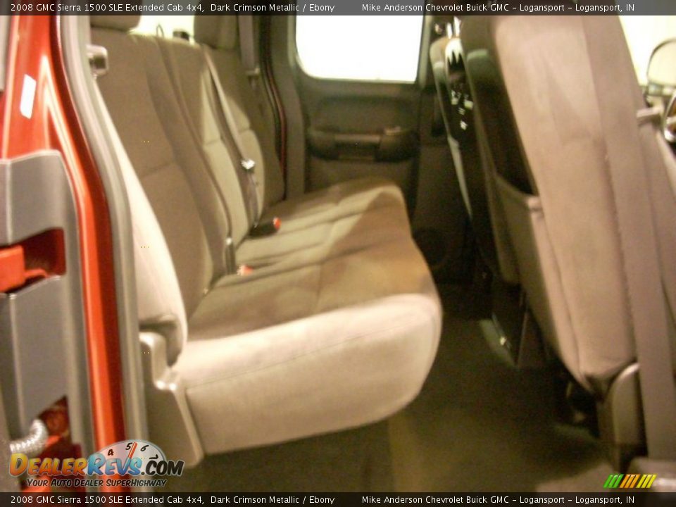 2008 GMC Sierra 1500 SLE Extended Cab 4x4 Dark Crimson Metallic / Ebony Photo #14