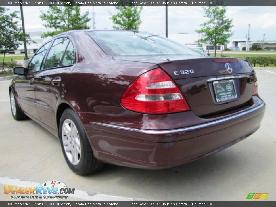 2006 Mercedes-Benz E 320 CDI Sedan Barolo Red Metallic / Stone Photo #8