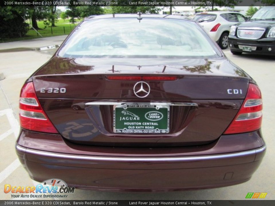 2006 Mercedes-Benz E 320 CDI Sedan Barolo Red Metallic / Stone Photo #9
