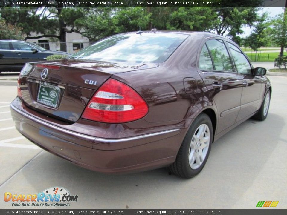 2006 Mercedes-Benz E 320 CDI Sedan Barolo Red Metallic / Stone Photo #10