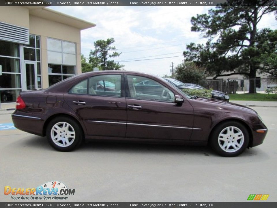 2006 Mercedes-Benz E 320 CDI Sedan Barolo Red Metallic / Stone Photo #11