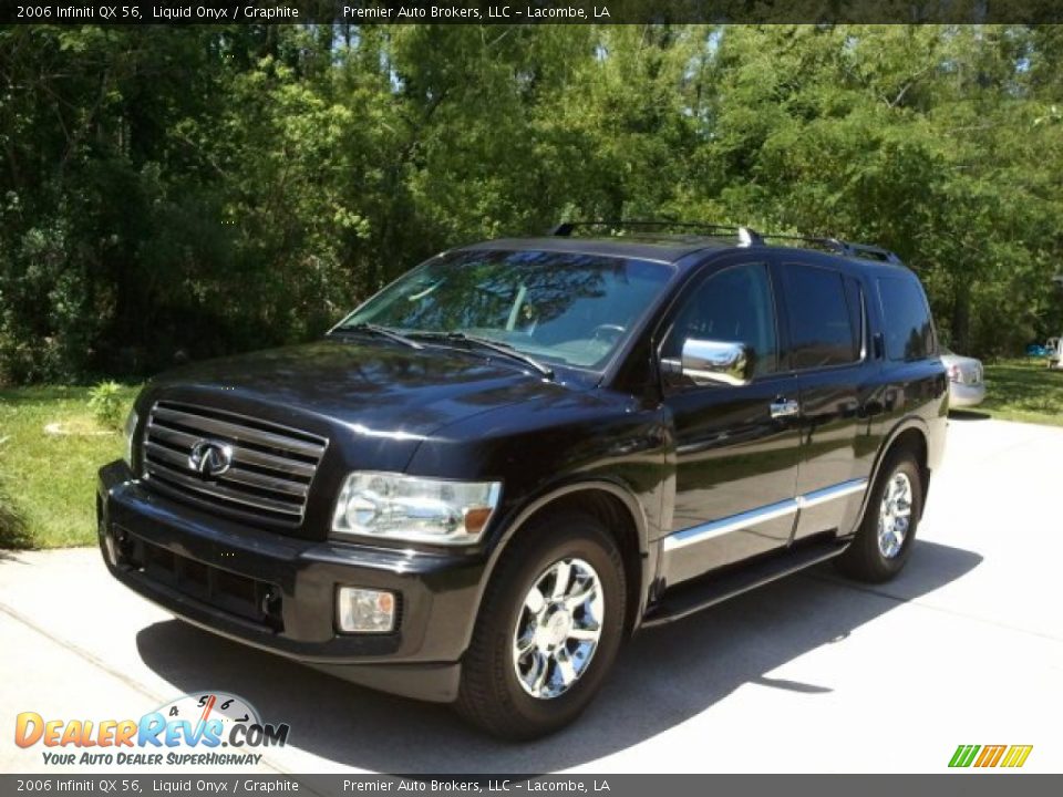 2006 Infiniti QX 56 Liquid Onyx / Graphite Photo #2