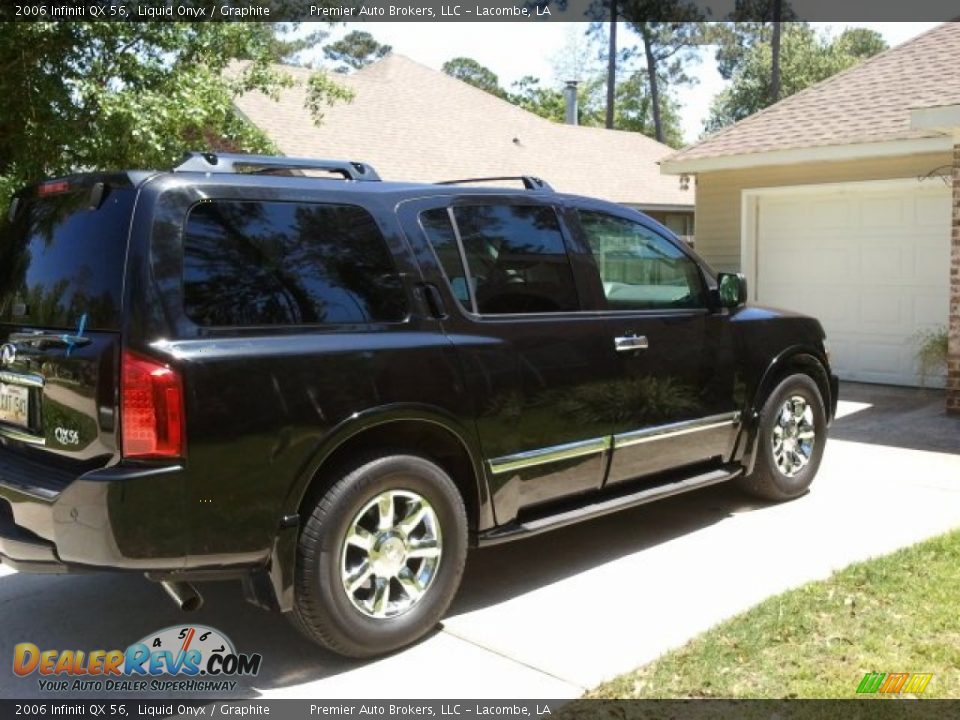 2006 Infiniti QX 56 Liquid Onyx / Graphite Photo #3
