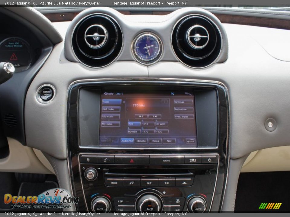 2012 Jaguar XJ XJ Azurite Blue Metallic / Ivory/Oyster Photo #21