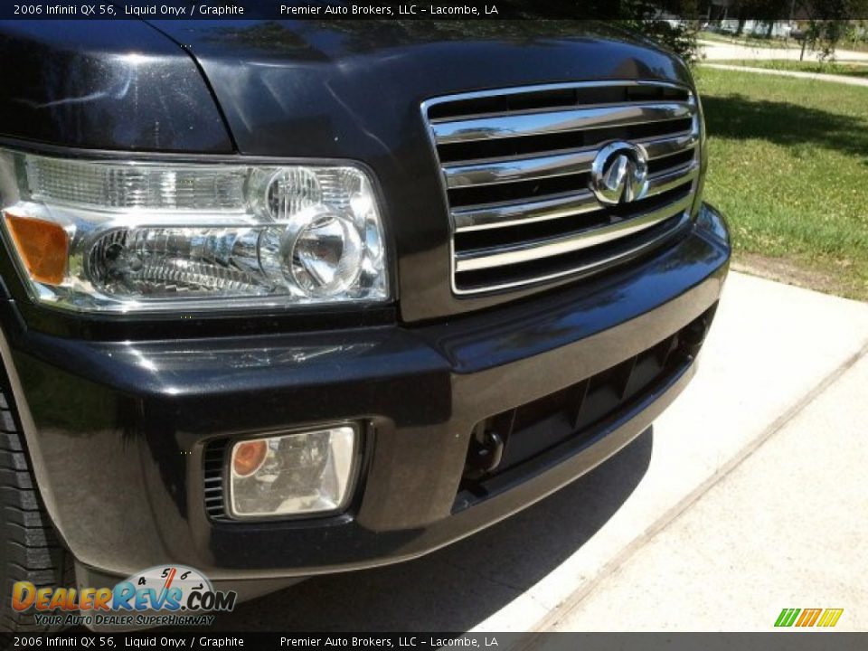 2006 Infiniti QX 56 Liquid Onyx / Graphite Photo #4