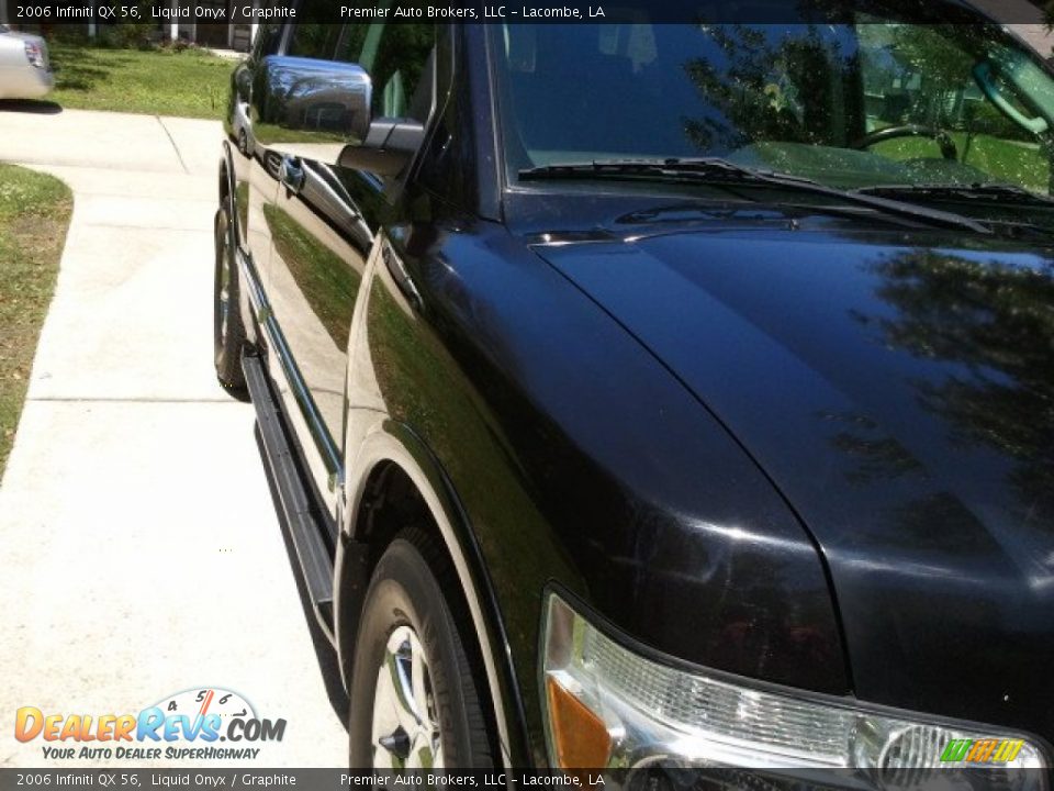 2006 Infiniti QX 56 Liquid Onyx / Graphite Photo #5