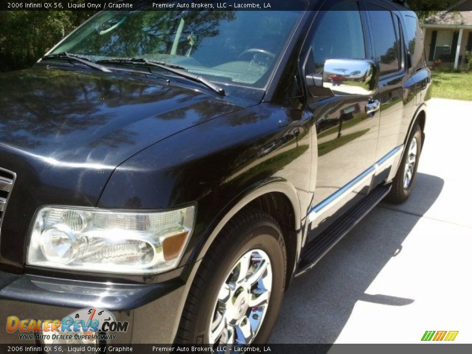 2006 Infiniti QX 56 Liquid Onyx / Graphite Photo #6