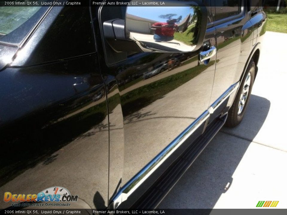 2006 Infiniti QX 56 Liquid Onyx / Graphite Photo #8
