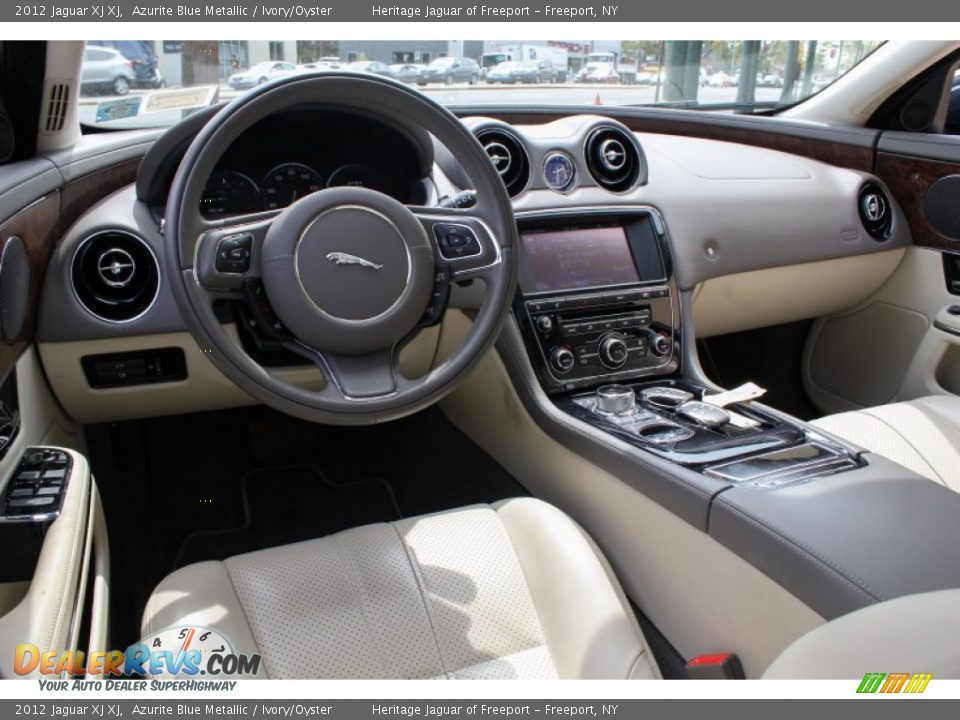 2012 Jaguar XJ XJ Azurite Blue Metallic / Ivory/Oyster Photo #28