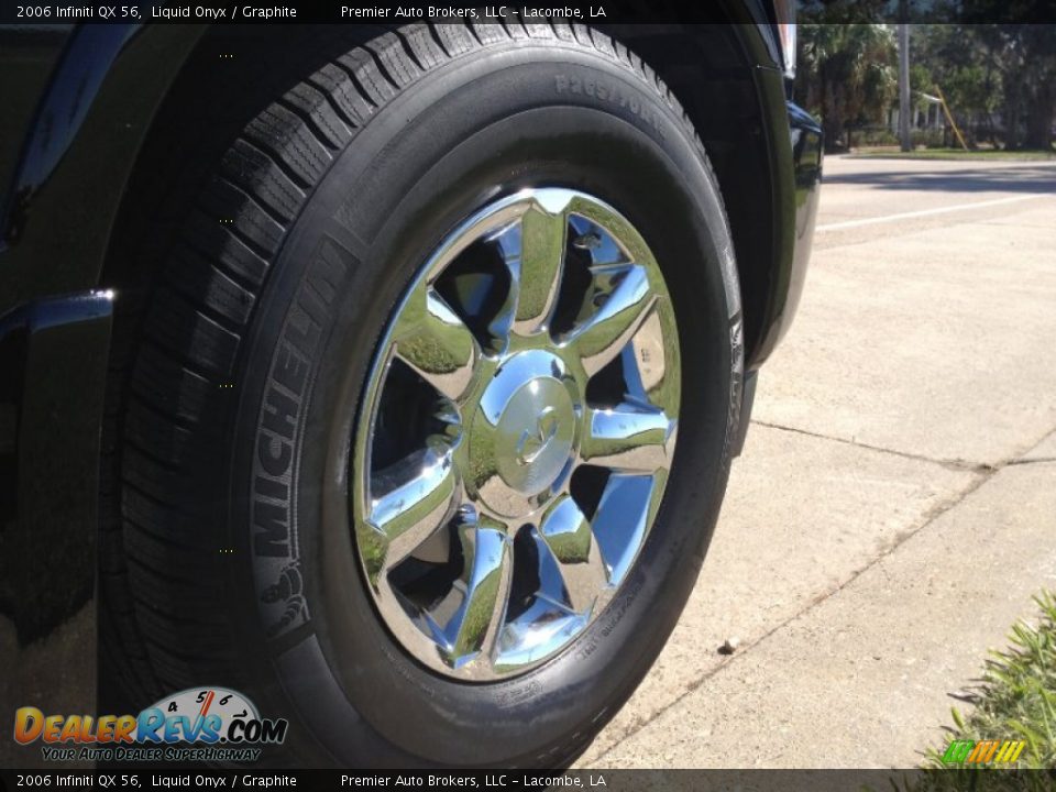 2006 Infiniti QX 56 Liquid Onyx / Graphite Photo #11