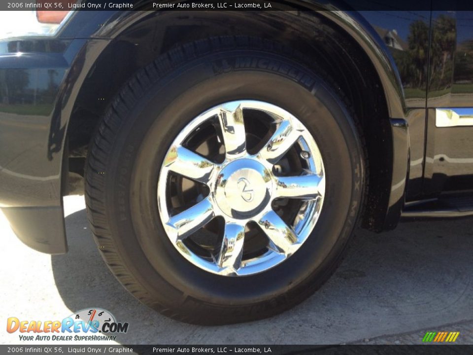 2006 Infiniti QX 56 Liquid Onyx / Graphite Photo #12