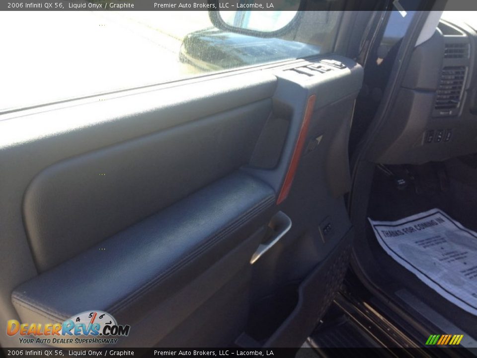 2006 Infiniti QX 56 Liquid Onyx / Graphite Photo #14