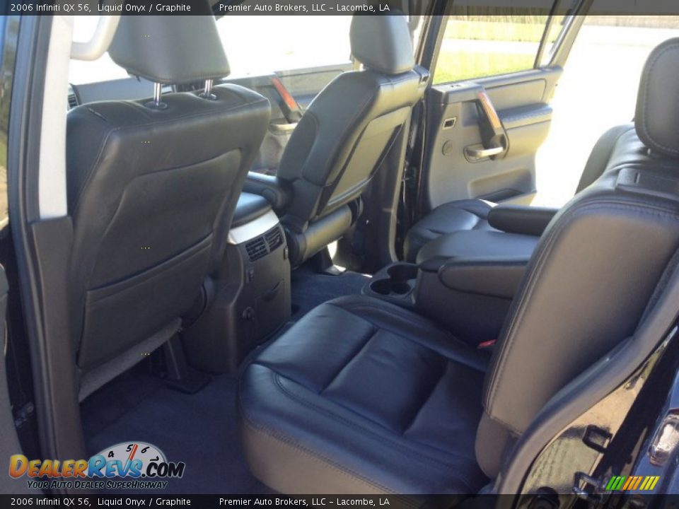 2006 Infiniti QX 56 Liquid Onyx / Graphite Photo #16