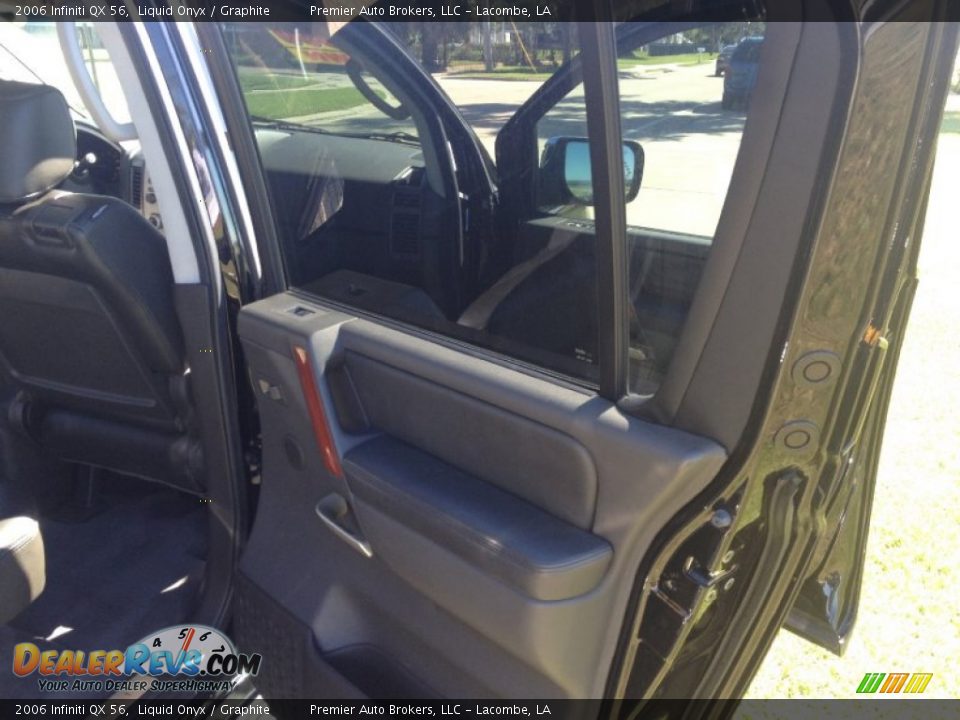 2006 Infiniti QX 56 Liquid Onyx / Graphite Photo #20