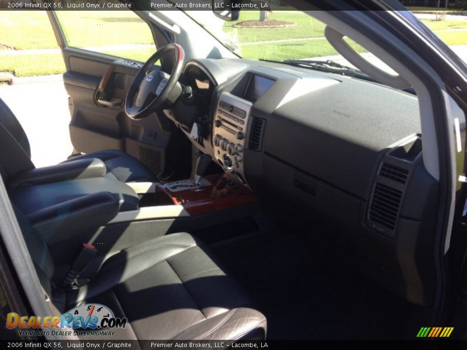 2006 Infiniti QX 56 Liquid Onyx / Graphite Photo #23