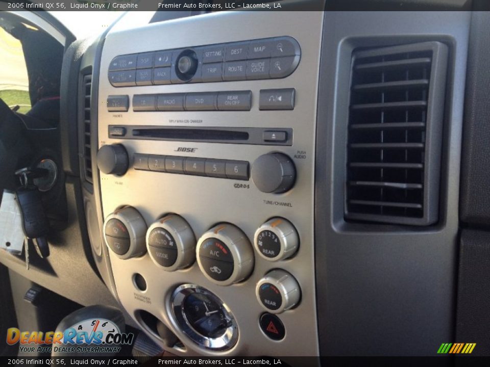2006 Infiniti QX 56 Liquid Onyx / Graphite Photo #24