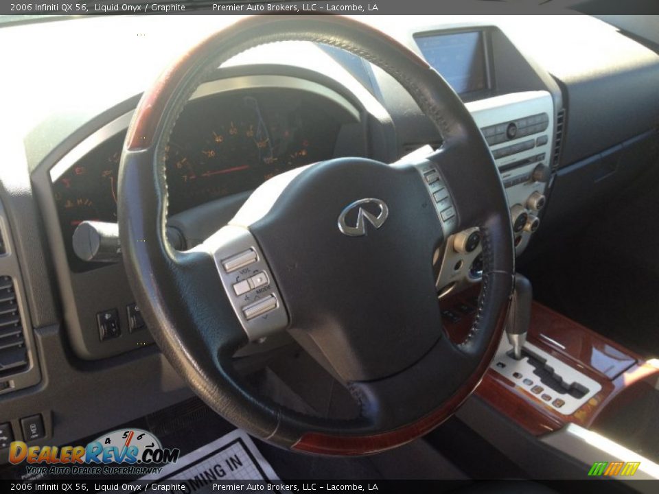 2006 Infiniti QX 56 Liquid Onyx / Graphite Photo #30