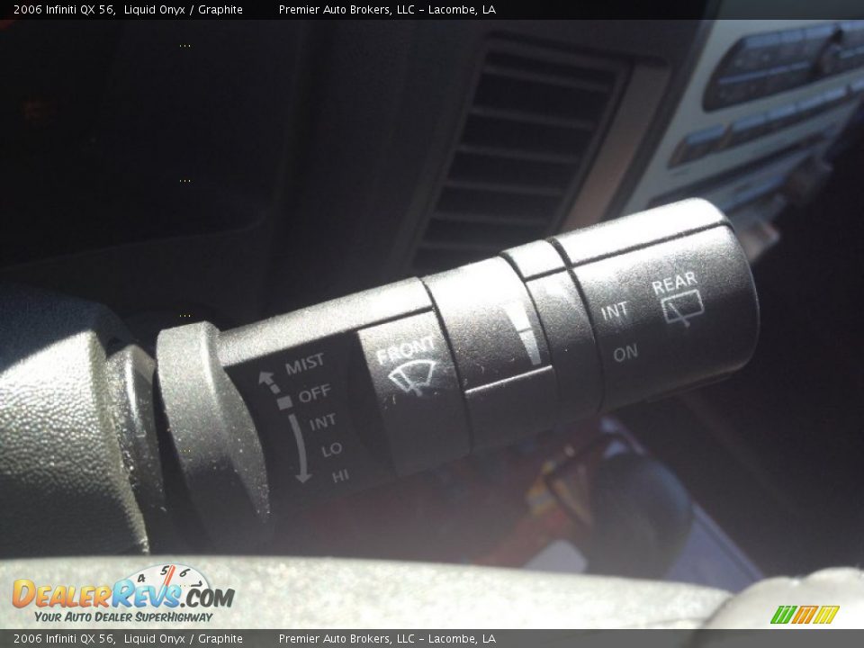 2006 Infiniti QX 56 Liquid Onyx / Graphite Photo #36