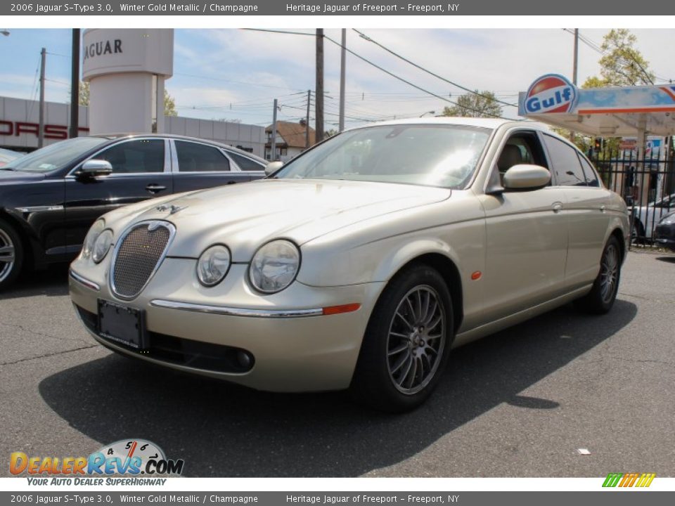 2006 Jaguar S-Type 3.0 Winter Gold Metallic / Champagne Photo #1